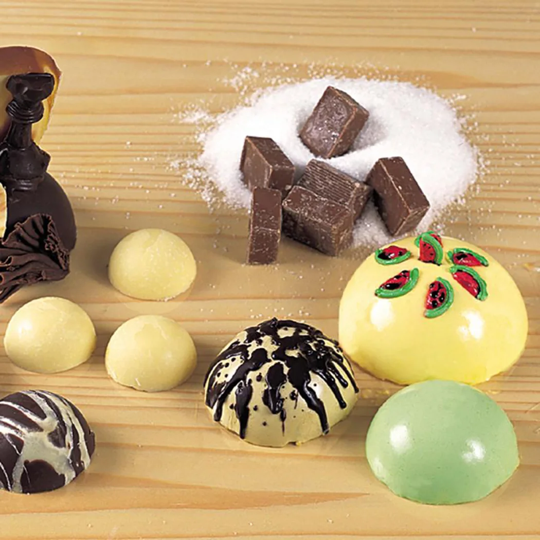 

Round Pudding Mold 8-cavity Non-stick Chocolate Mold Round Silicone Candy Mold Pastry Making Tray Cake Decorating Tools