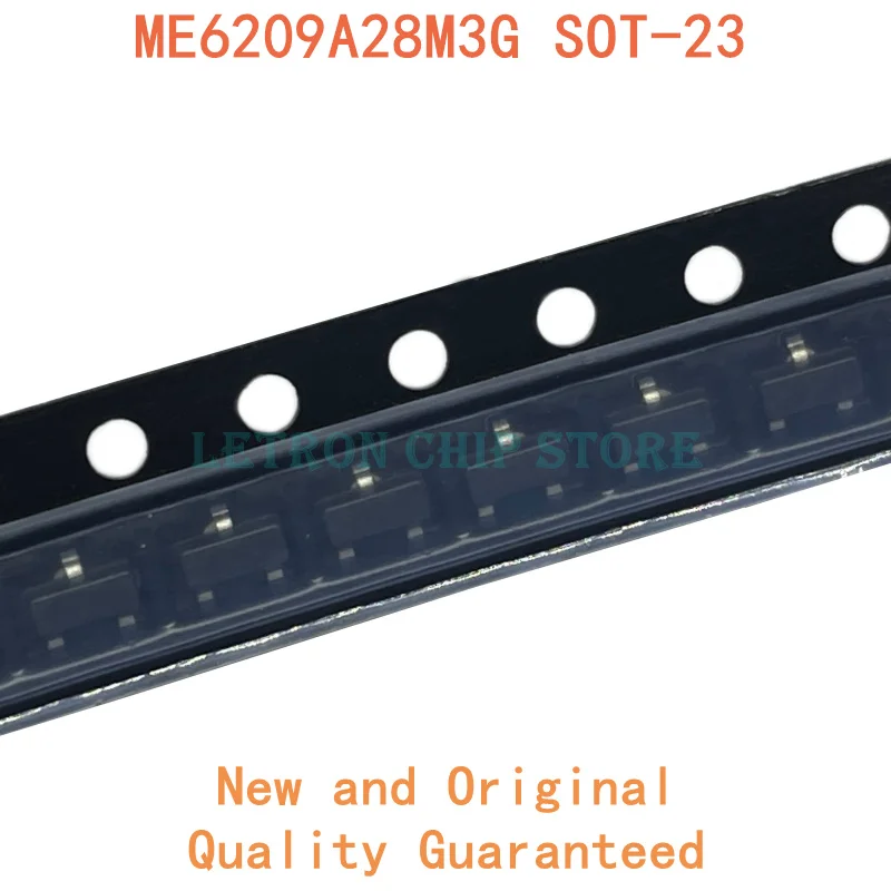 

50PCS ME6209A28M3G SOT-23 V5 2.8V SOT23 SMD LDO linear regulator chip new and original IC Chipset
