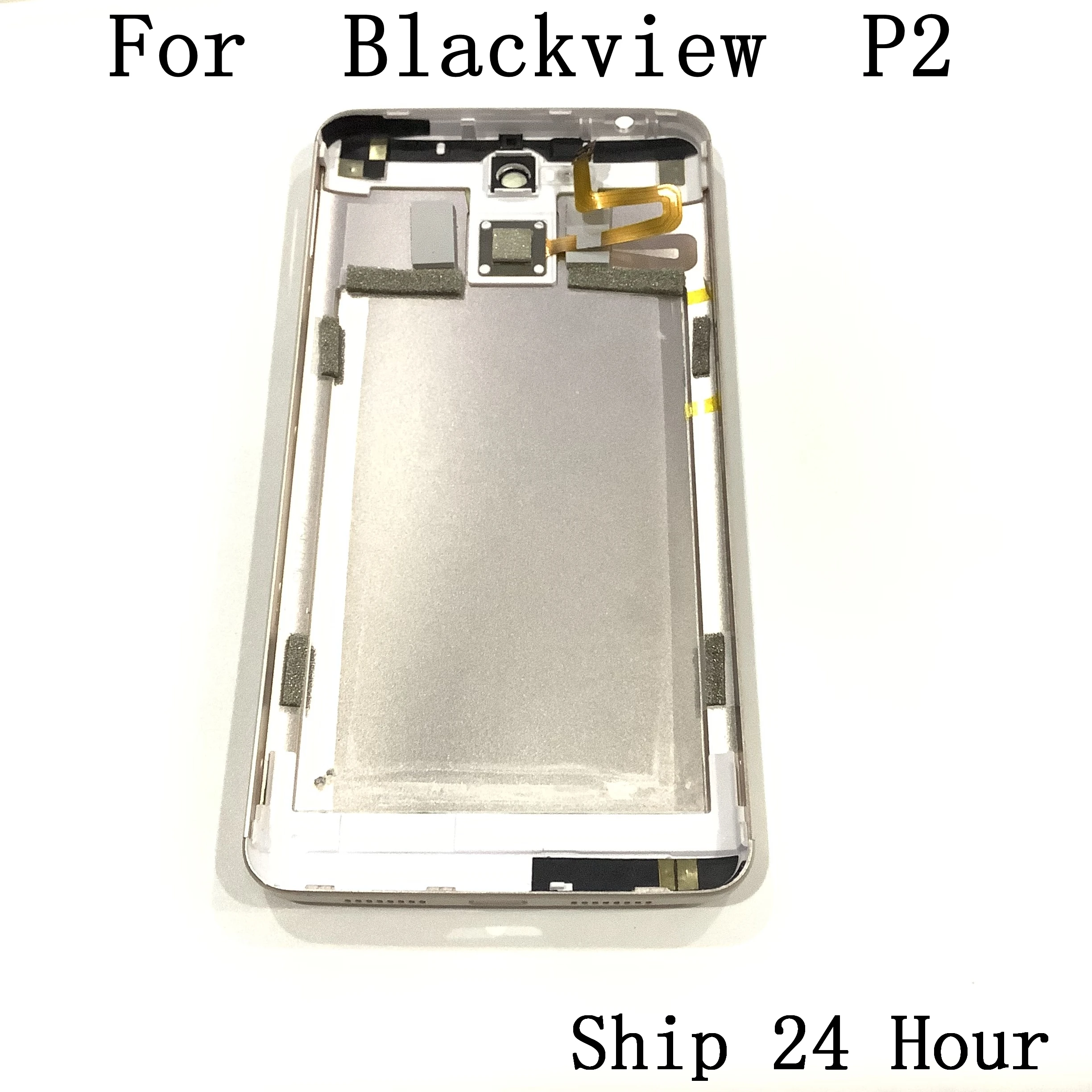 Оригинальный б/у защитный чехол для аккумулятора Blackview P2 металлический +