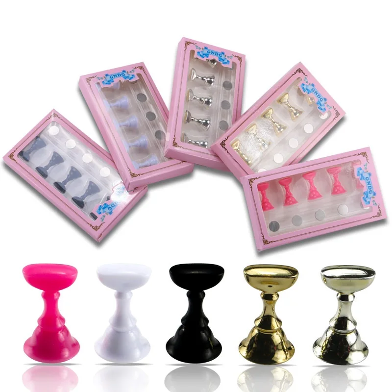 

1pc Magnetic Nail Support Holder Make Fake Nail DIY Bracket Display Board Nail Practice Training Rack Manicure Tools