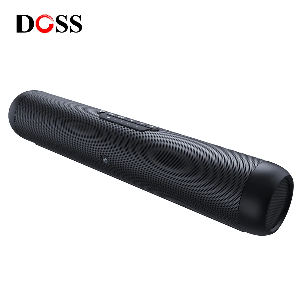 DOSS SoundBar XL Wireless Bluetooth Speaker with Remote Control Stereo Subwoofer Sound Bar Home Theater System AUX RCA for TV