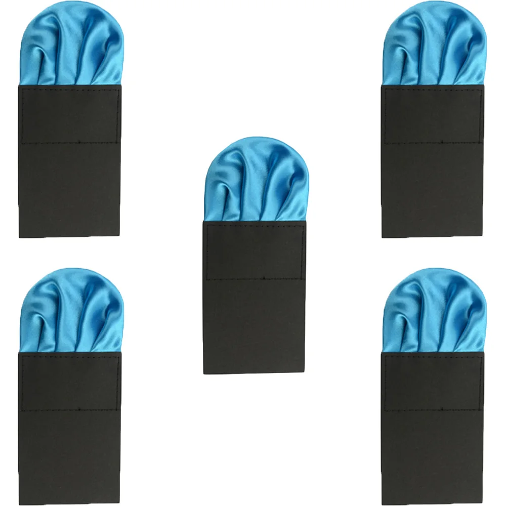 5 шт мужской носовой платок 4 Складки предварительно складной карманный