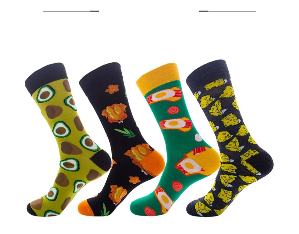 Носки для скейтборда мужские хип-хоп спортивные happy calcetines hombre divertido крутая Новинка художественная мода уличный стиль 1 пара подарки для