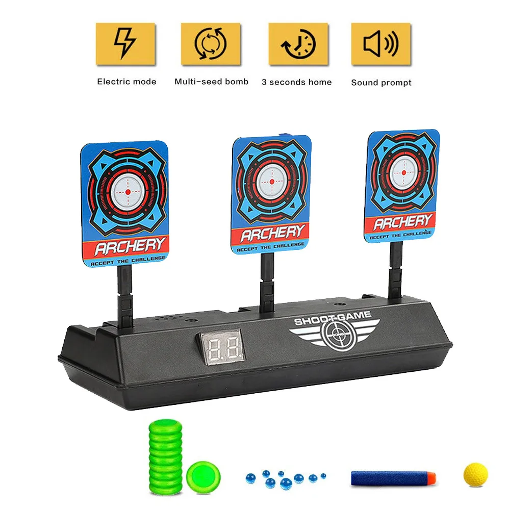 Auto-reset Intelligent Light Sound Effect Scoring Targets Toys Kids For Children Игрушка Игрушки | и хобби