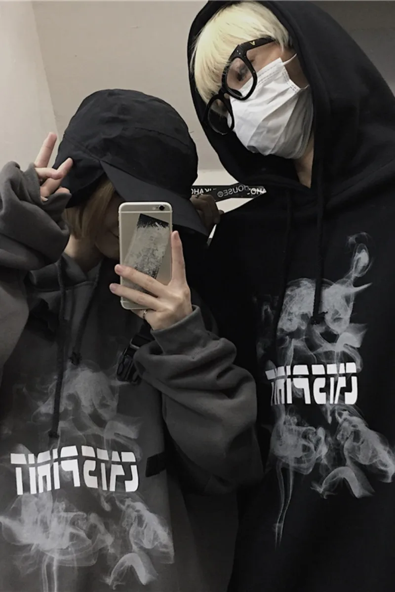 

High Quality Oversized Sweatshirt Women's Clothes Tops Hoodies Harajuku Warm Pullover Coat Drawstring Couples Hoodies Korean