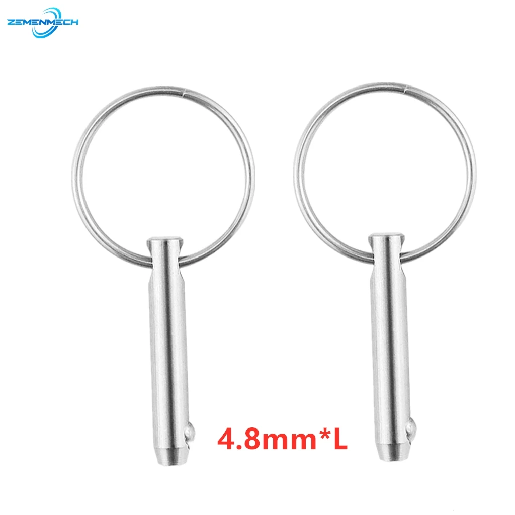 

2PC 4.8mm Stainless Steel 316 Quick Release Ball Pin For Boat Bimini Top Deck Hinge Marine Boat Accessories Shipbuilding Marine