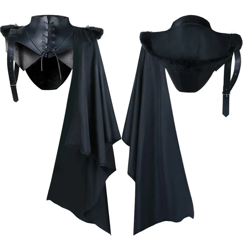 

Cos Death Cloak Halloween Party Game Demon Dress Up Costume Vampire Cloak Men And Women Medieval Retro Shawl