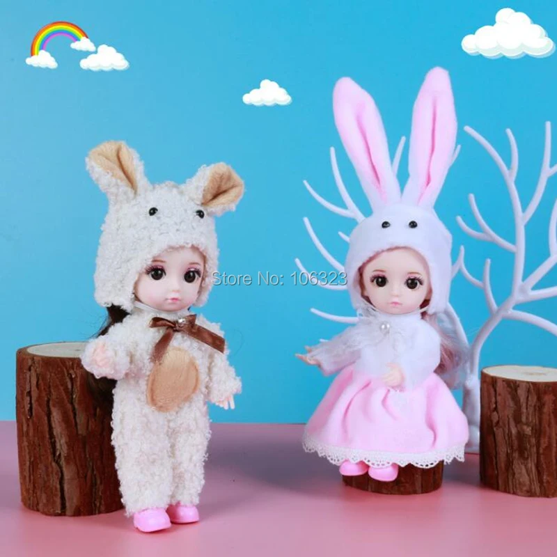 Миниатюрные куклы принцессы-животные 6 дюймов детская тканевая