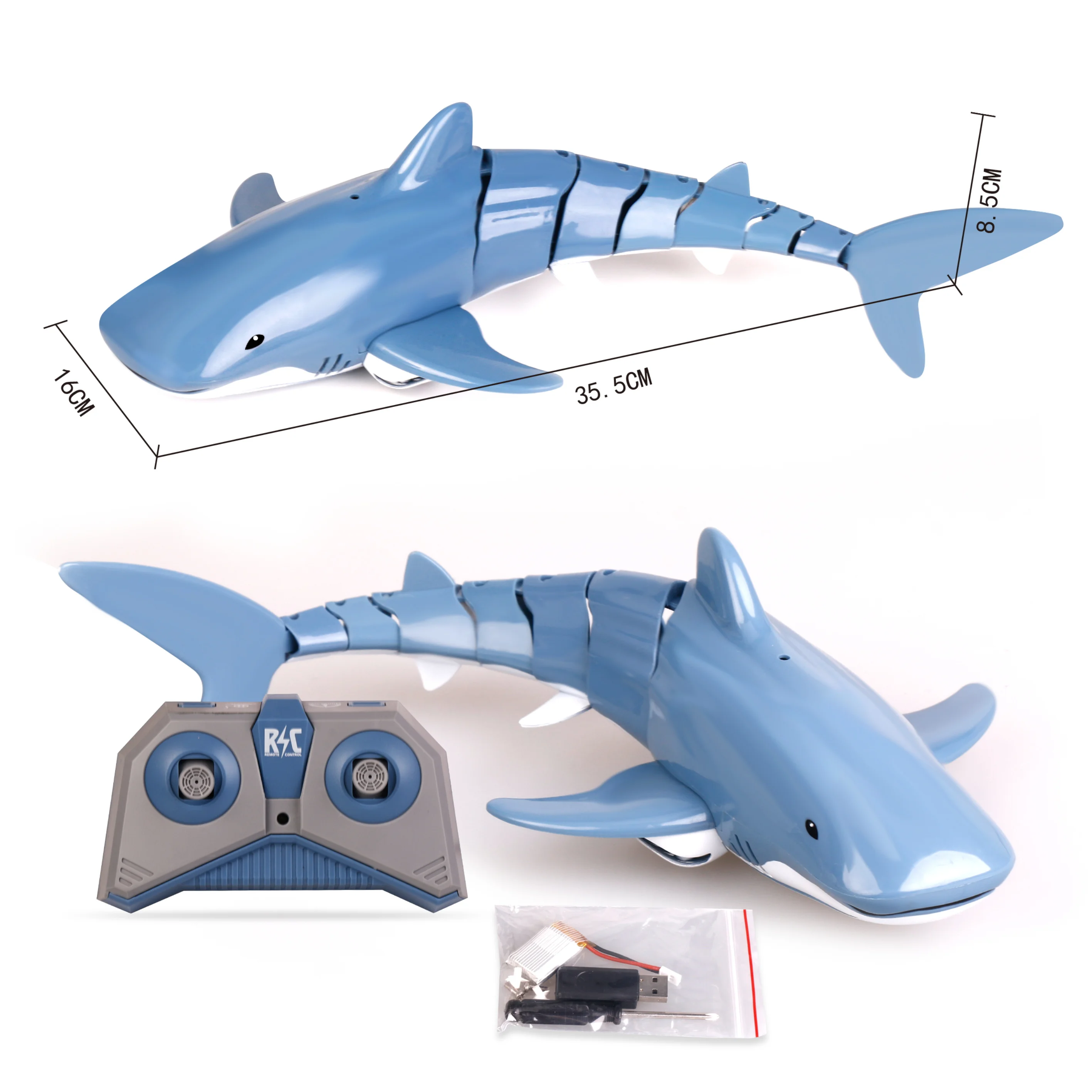 

New 2.4Gh Shark Rc Fish Toy Waterproof Can Recharg Remote Control Shark Fin Chlid Toys High Shark Speedsubmarine Toys For Boys