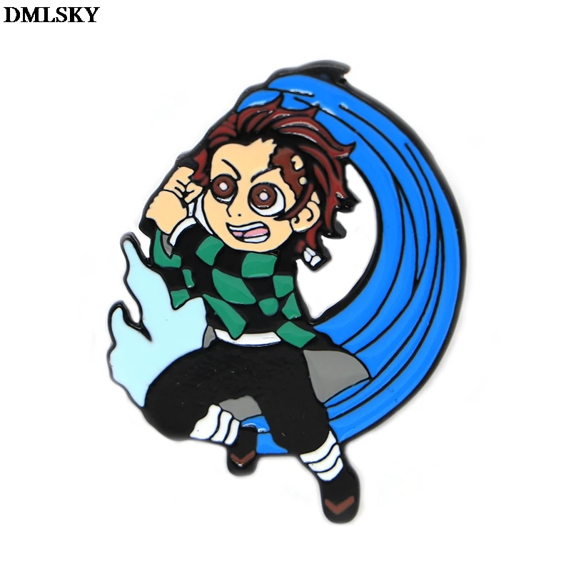 

MD079 DMLSKY Art Funny Moon Enamel Pins and Brooches for Women Men Anime Lapel pin backpack bags badge Collection Gifts