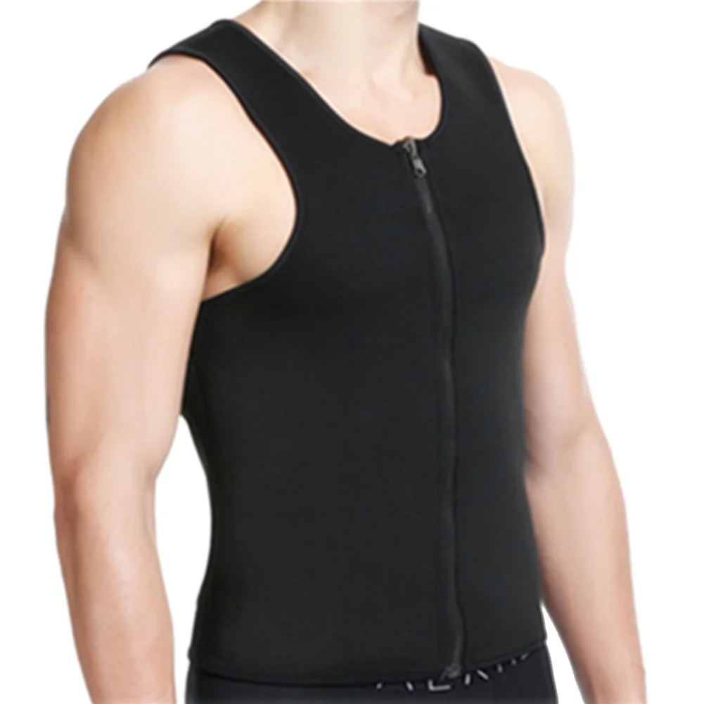 

Повседневный мужской неопреновый жилет для похудения на молнии талии, сжигания жира, потеря веса, шейпер для тела, корсет