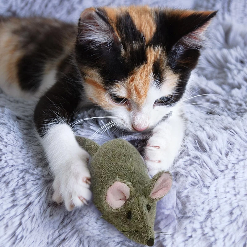 

Mouse Stuffed Animal Baby Toy Charged Rat Creative Plush Doll for Toddler