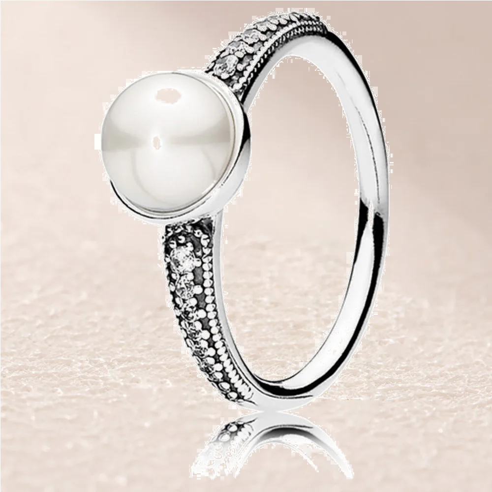 

191018P-56 Elegant Beauty White Pearl Ring