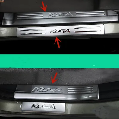 Для Ford Kuga 2013 2019 высококачественная нержавеющая сталь порог машины против царапин