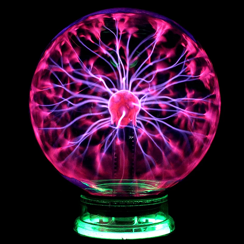 Christmas Magic Glass Plasma Ball For Kids Gift New Year Night Light Sphere Lightning Party USB glitter lamp | Лампы и освещение