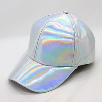 unisex hip hop patent baseball hats leather bright baseball cap adjustable snapback hat punk street new design gold silver black