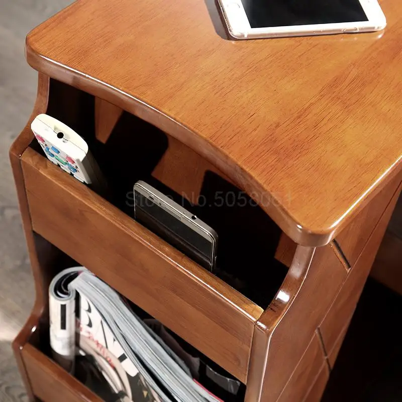 A few corners of the sofa can be moved multi-function storage side table bedroom bedside computer |