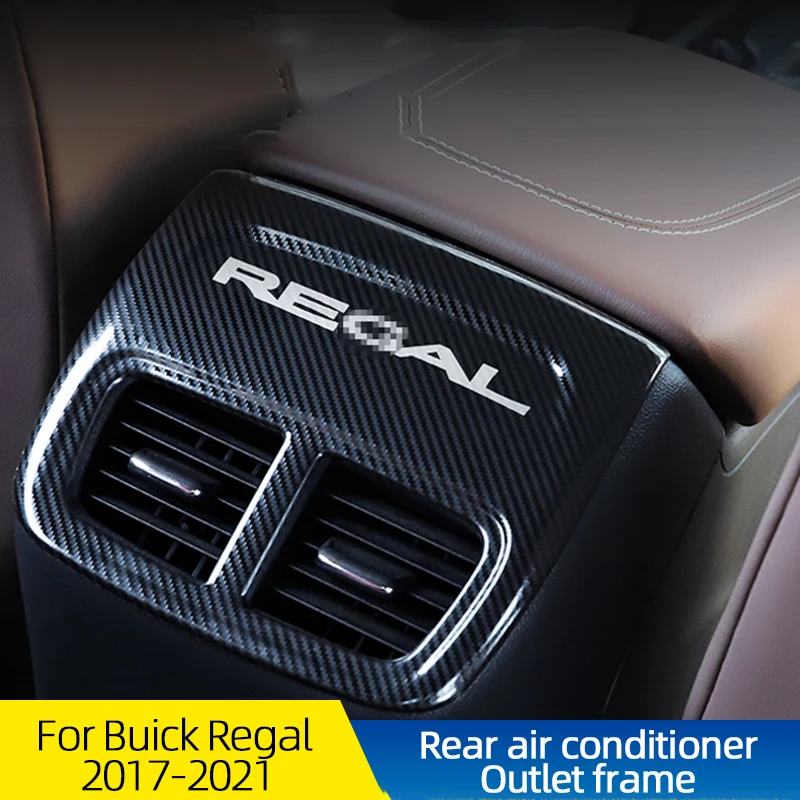 

For Buick Regal 2017-2021 Rear Air Conditioner Outlet Frame Panel Trim Frame Cover Sticker Strips Garnish Interior Accessories
