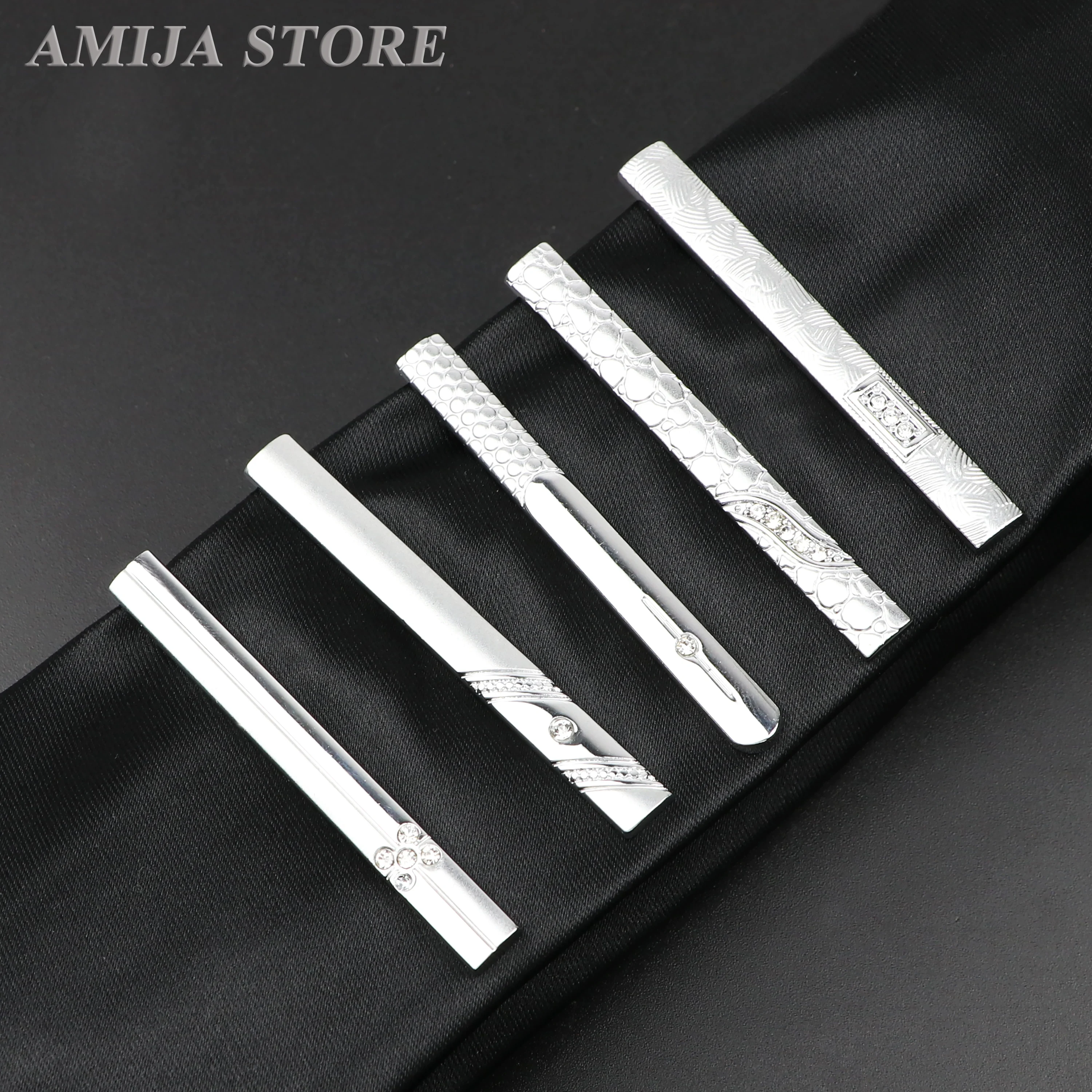 

Classical Tie Clips Men's Metal Necktie Bar Dress Shirts Tie Pin For Wedding Ceremony Carving Creative Gifts Tie Clip for Men
