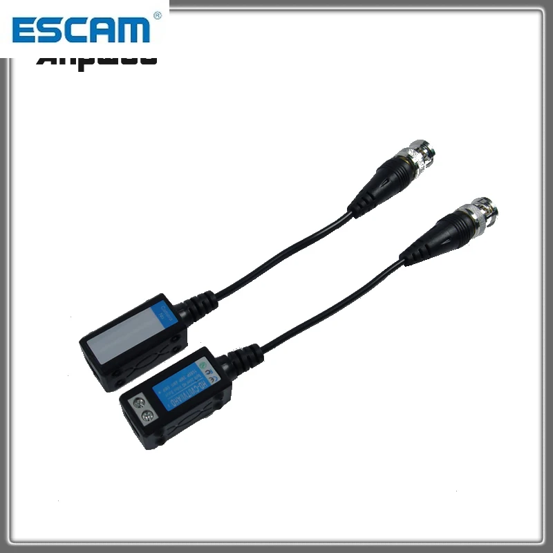 Витая BNC CCTV пассивные трансиверы для 2MP 3MP 4MP 5M HD CVI/AHD/TVI Cat5 UTP Video Balun IPC ESCAM 500C 200M