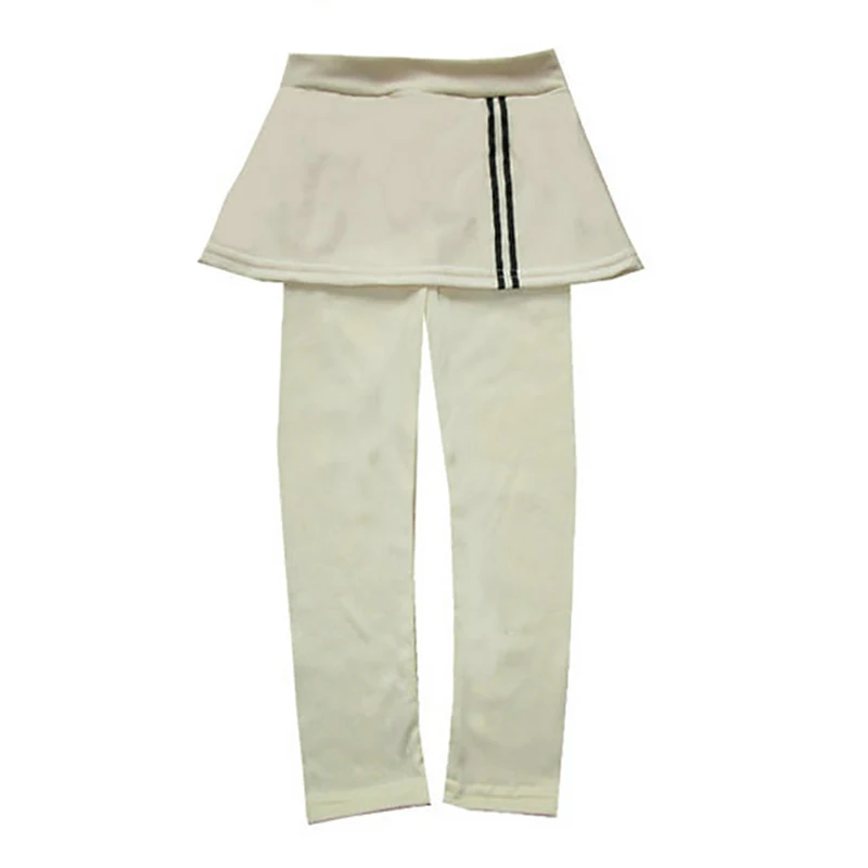 Хлопковые леггинсы для маленьких девочек на осень и зиму Полосатая юбка штаны