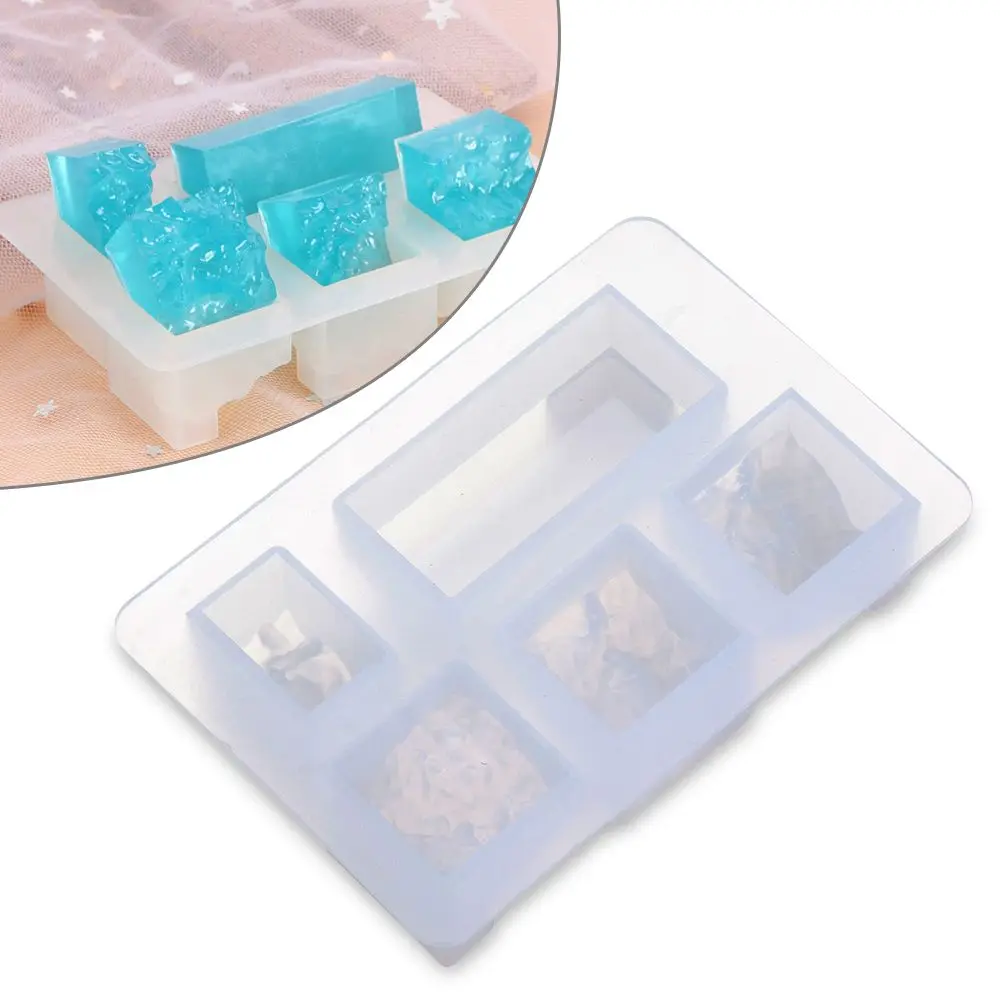 

Dried Flower UV Epoxy Mountain Peak Crystal Jewelry Making Tools Resin Mold Cube Molds Silicone Mould