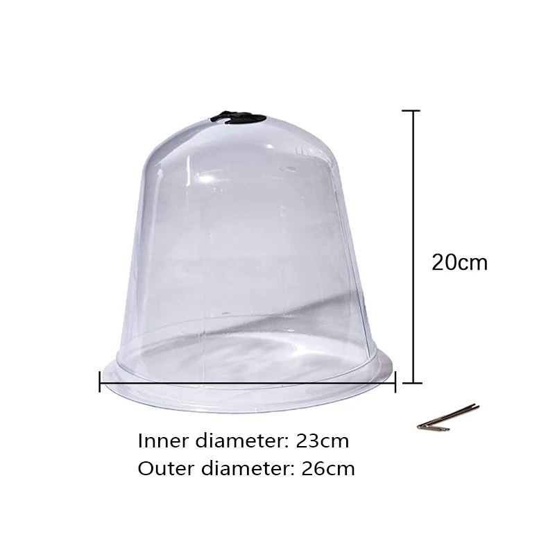 Многоразовые Пластик Парниковый Сад шляпы колокол в форме купола завод занимает