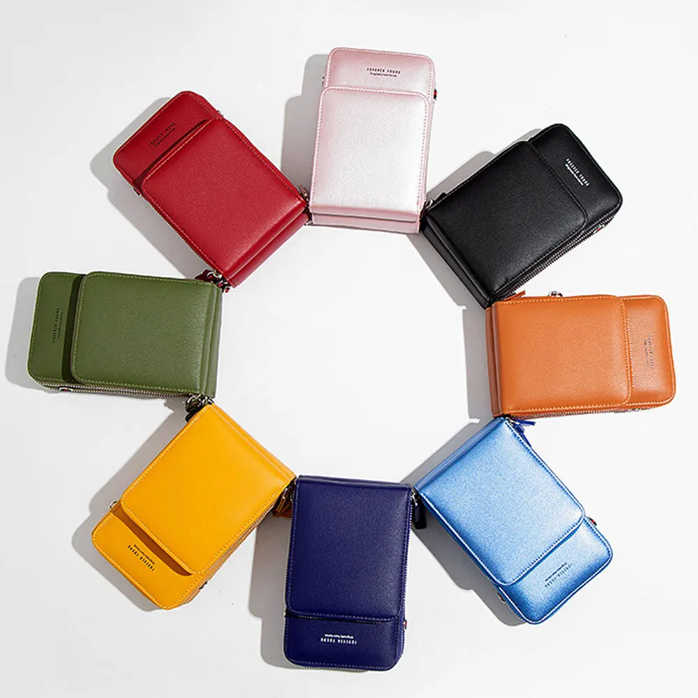 

Женская сумка-кошелек через плечо, из ПУ кожи