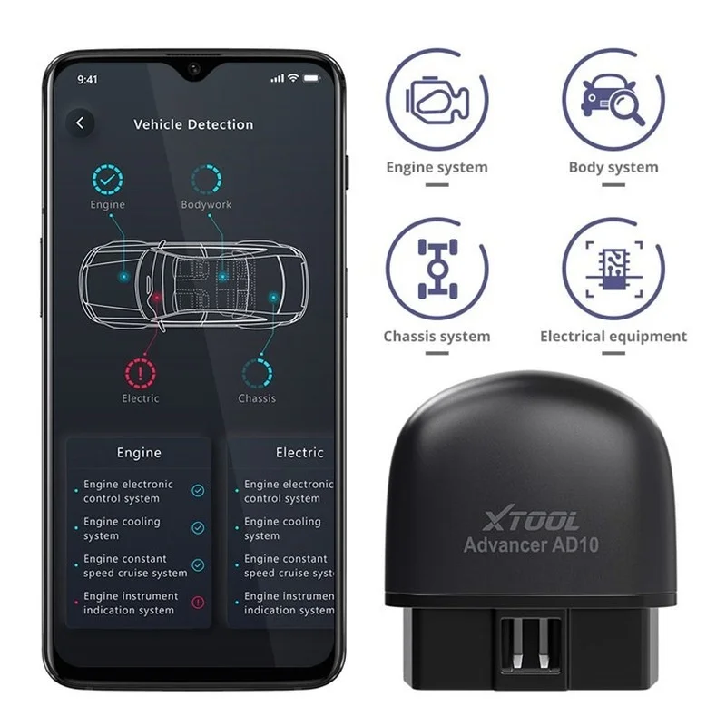 AD10 OBD2 диагностический сканер EOBD Bluetooth ELM327 считыватель кодов с различными
