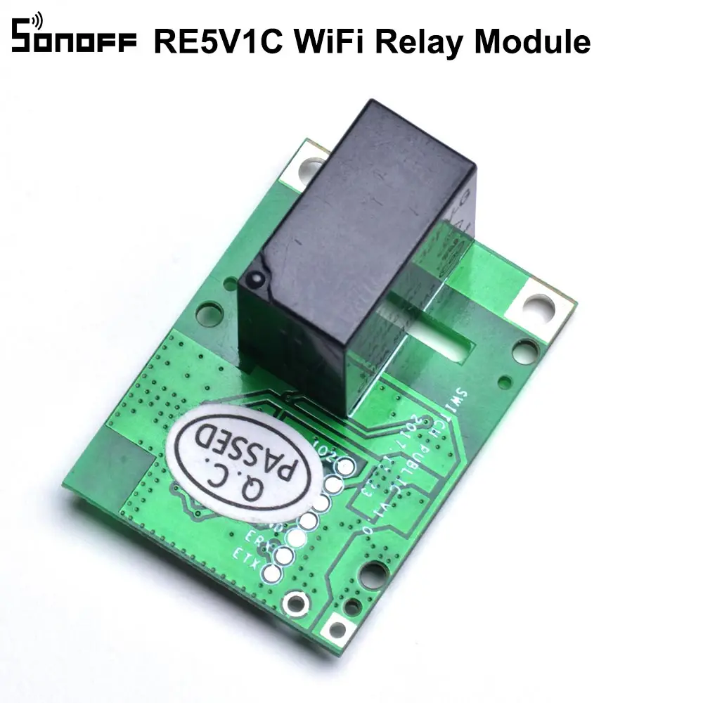 SONOFF RE5V1C релейный модуль 5 в WiFi DIY Переключатель сухой контакт выход инчинг/Selflock режимы работы приложение/голос/LAN управление Умный дом
