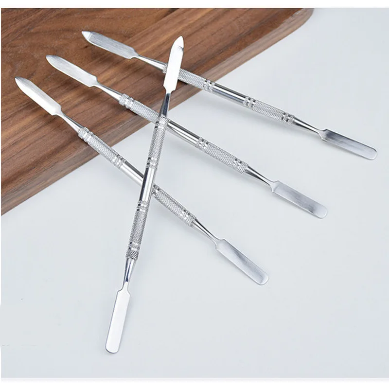 1 шт. Нержавеющая сталь смешивания шпатель инструмент Spatuler стержень стоматологический нейл-арта макияж, основа, тени для глаз, палочка для перемешивания Цвет инструменты