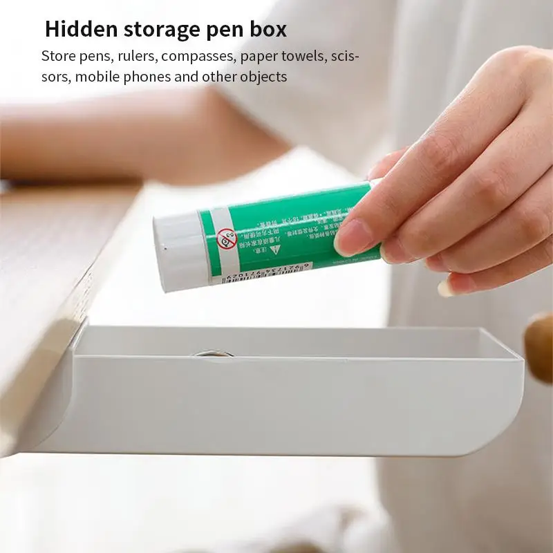 Ящик для ручек с выдвижными ящиками скрытый пластиковый лоток хранения коробка