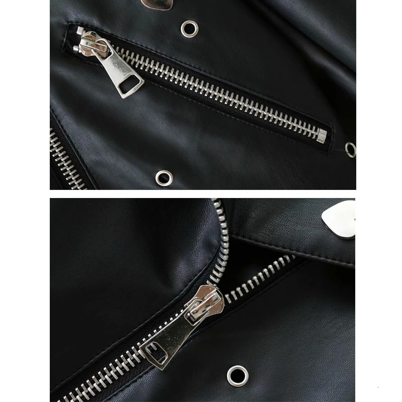 Осень 2020 куртка из мягкой искусственной кожи с вышивкой женское мотоциклетное