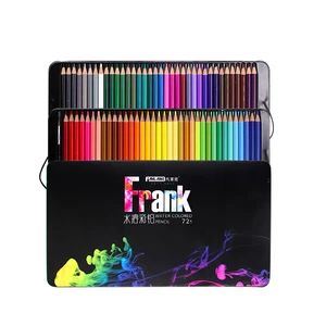 72 Цвета Цветные карандаши набор профессиональных жестяная коробка подарка растворимые в воде рисунок эскиз школьные подарки товары для рукоделия