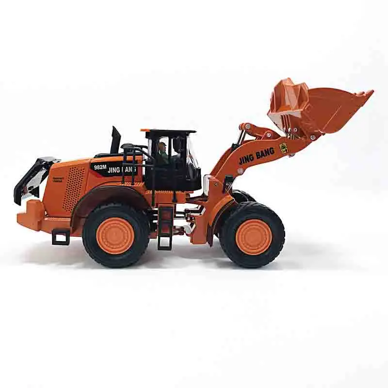 

1/50 Scale Alloy Engineering Vehicle Model Large Forklift Loader Bulldozer Simulation Die-casting Car Boy Toy Gift Collection