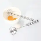 Полуавтоматический венчик для яиц из нержавеющей стали 304, ручной миксер, самоповоротный венчик для яиц, кухонные принадлежности