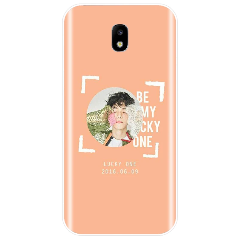 Чехол для телефона Kpop exo Lucky one KOKOPOP чехол из ТПУ Samsung Galaxy J4 J5 J6 J8 2018 J3 J7 2017 J7MAX 2016 J3PRO |