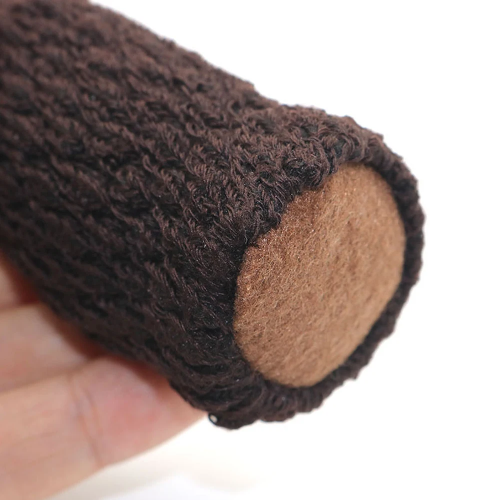

4pcs Knitted Table Furniture Cover Noise Reduction Home Decor Sleeve Non Slip Chair Leg Socks Anti Scratch Solid Floor Protector