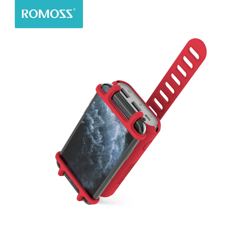 Romoss UR01, 10000 мАч, внешний аккумулятор, 2 в 1, портативное зарядное устройство с креплением на велосипед, держатель для телефона, внешний аккумулятор для смартфона Xiaomi