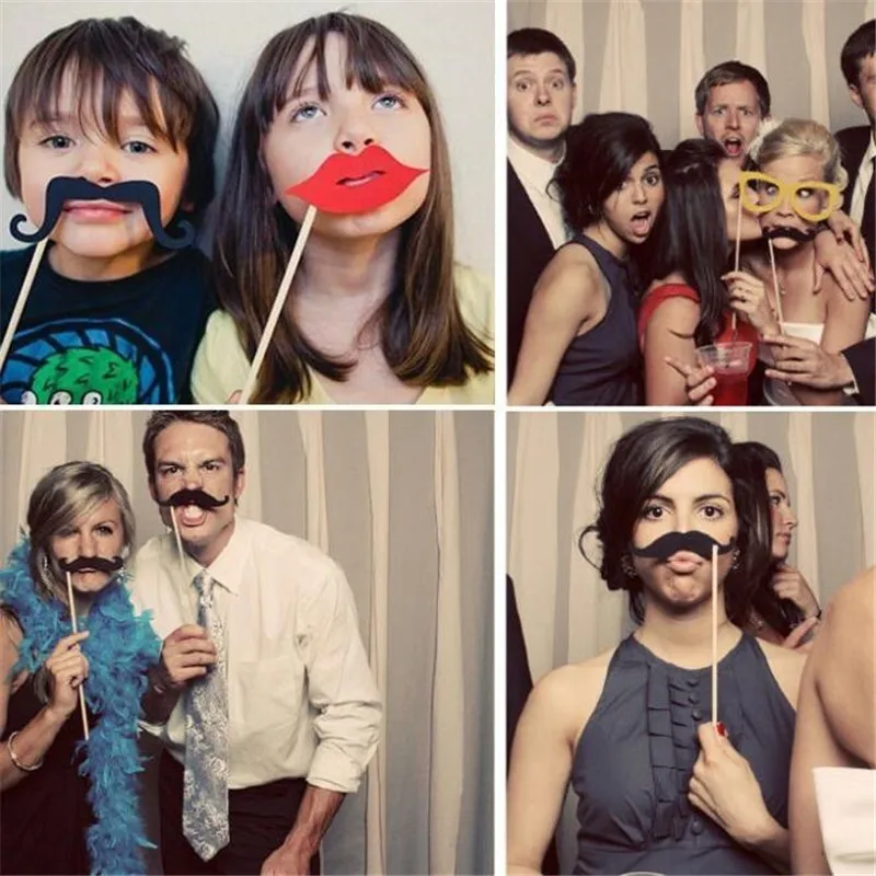 12 шт. забавные Mr Mrs Свадебные девичник Photo Booth Реквизит вечерние поставки торт