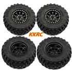 Колесные диски и резиновая шина для 2,2 RC Rock Crawler Axial SCX10 RR10 AX10 Wraith 110 90048 KM2, 4 шт., 90018 дюйма, Beadlock