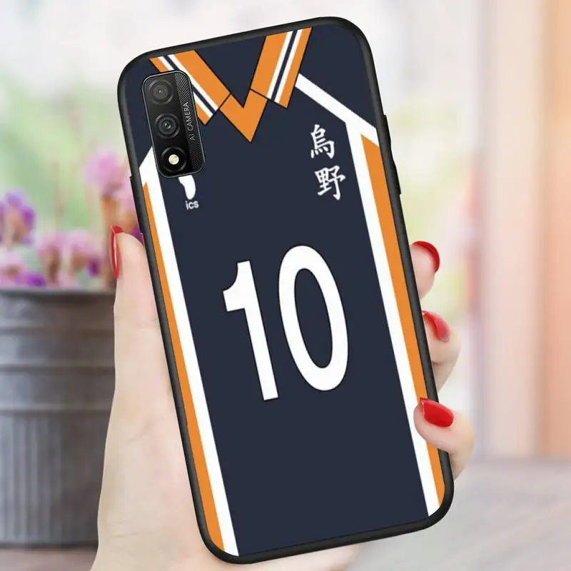 

cute Haikyuu Hinata Attacks Anime Phone Case For Huawei Y5 Y6 Y7 Y8 Y9 Nova 4 5 6 7 Pro Se Soft Back Cover