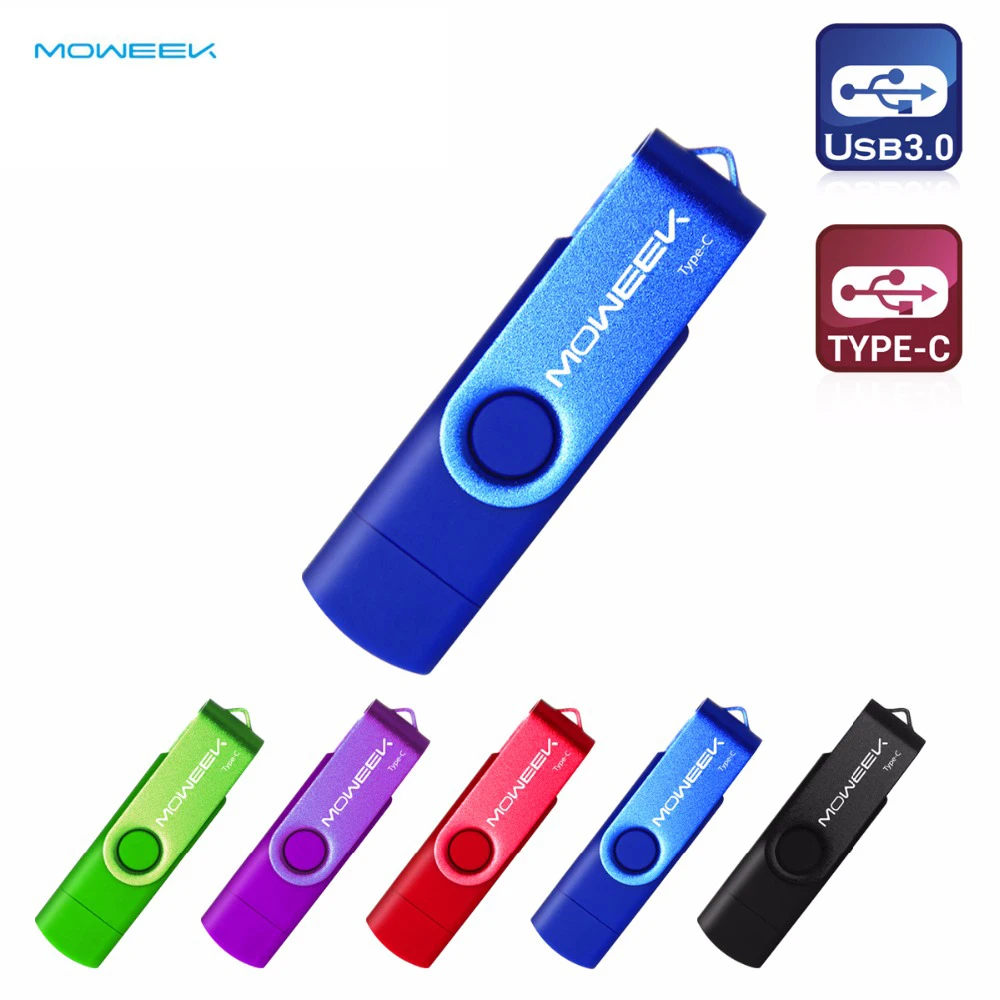 Moweek высокоскоростная флеш накопитель USB 3 0 модная ручка типа C 64 ГБ 32 8