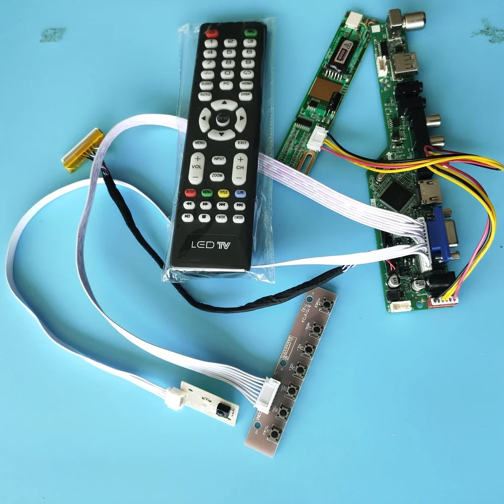 

for HV150UX1-102 1 lamps 15" Driver Board Digital Signal USB Module VGA AV TV New 30pin Controller 1600X1200