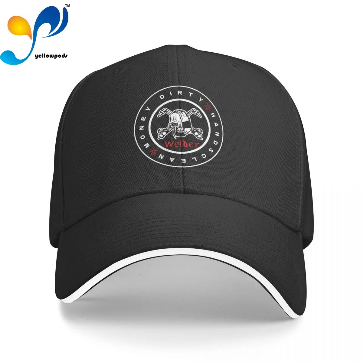 

Unisex Cotton Cap For Women Men Welder Personalized Skull Dirty Hands Clean Money Fashion Baseball Cap Outdoor Streetwear Hat