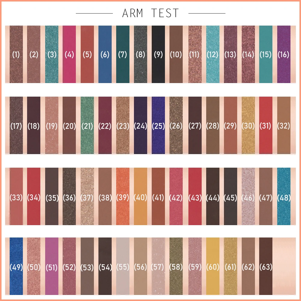 Beauty Glazed 63 Цвета тени для век пудра макияж палитра мягкий дымчатый телесного цвета