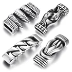 Соединитель из нержавеющей стали Викинг панк, с крестообразным отверстием, 12 х6 мм, для подвесок, браслетов, 2 шт.