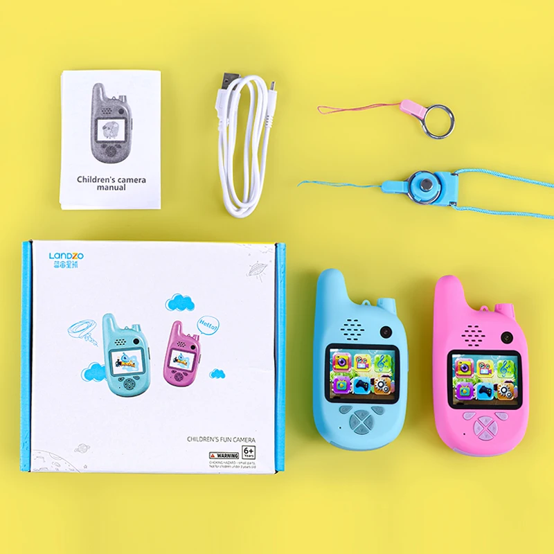 Landzo детей иди и болтай Walkie Talkie с VCR Mp3 видеозаписывающее устройство фото 8