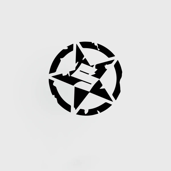 

Waterproof Five-Pointed Star Body Car Styling Reflective Vinyl Sticker Refitting Exterior Decals for Etc