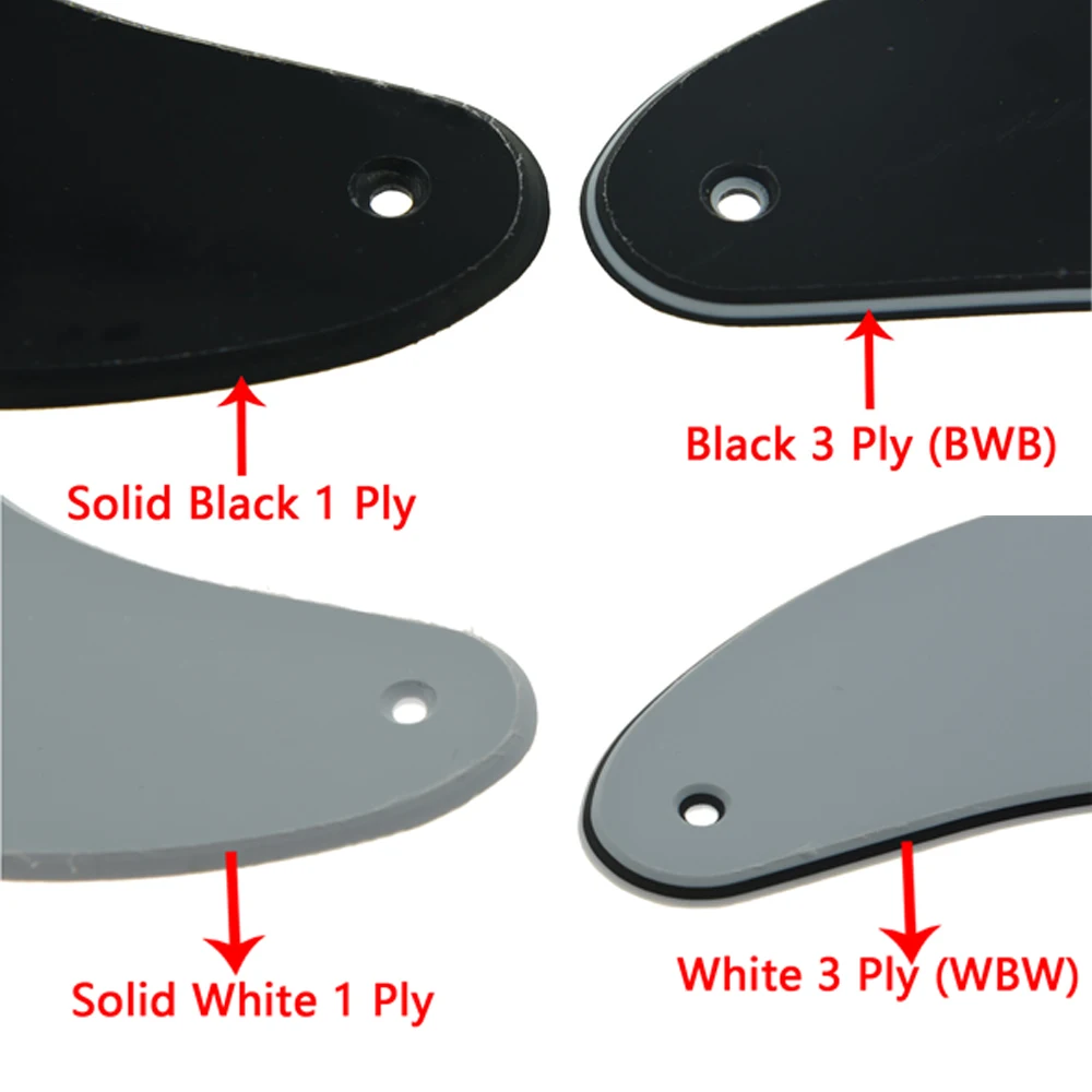 

Black 3 Ply 5 Hole Telecaster Pickguard Tele Scratch Plate Singel Coil Fit American/Mexican Standard Style Guitar Pickguard